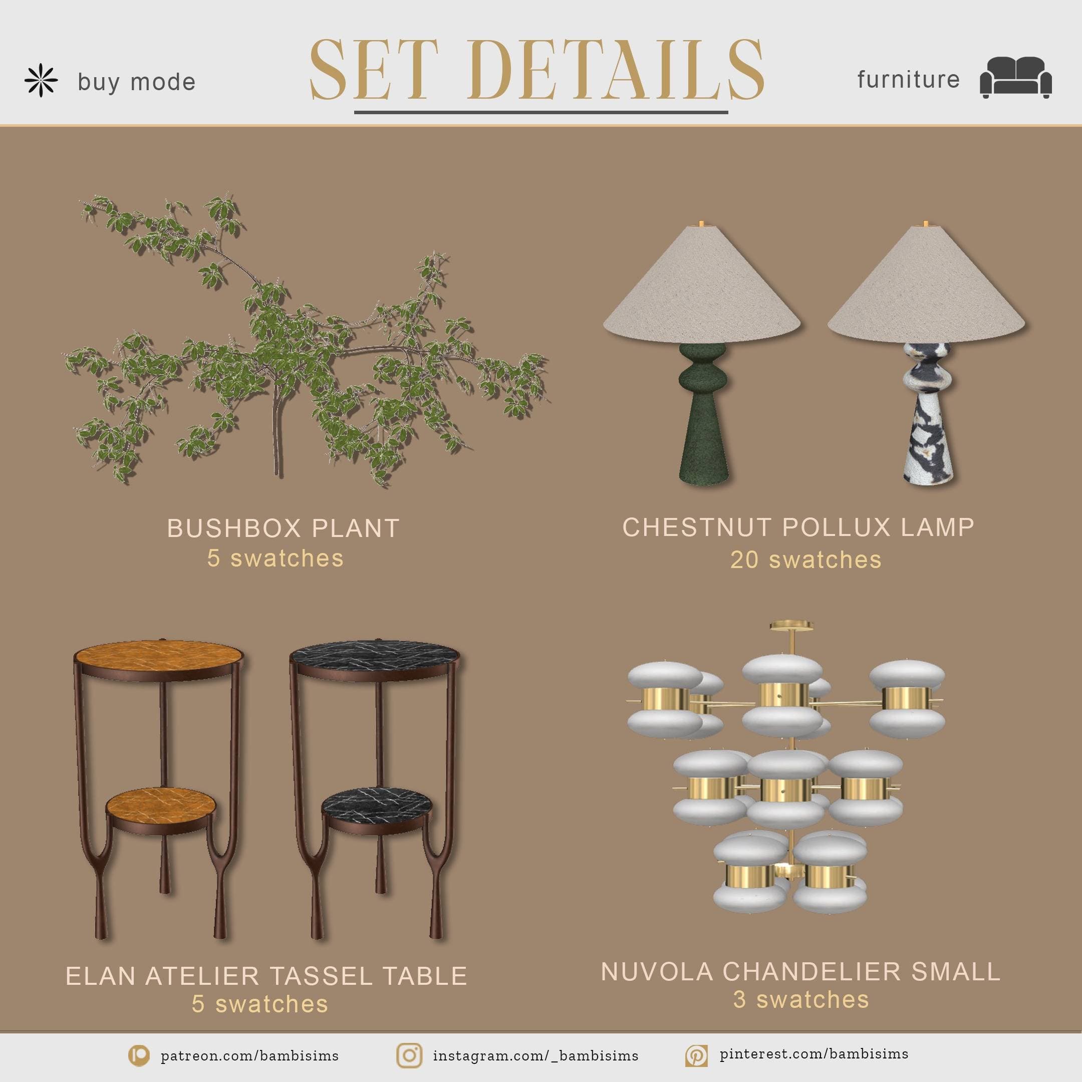 Галерея мода Набор для столовой Shermine collection vol.1 #2